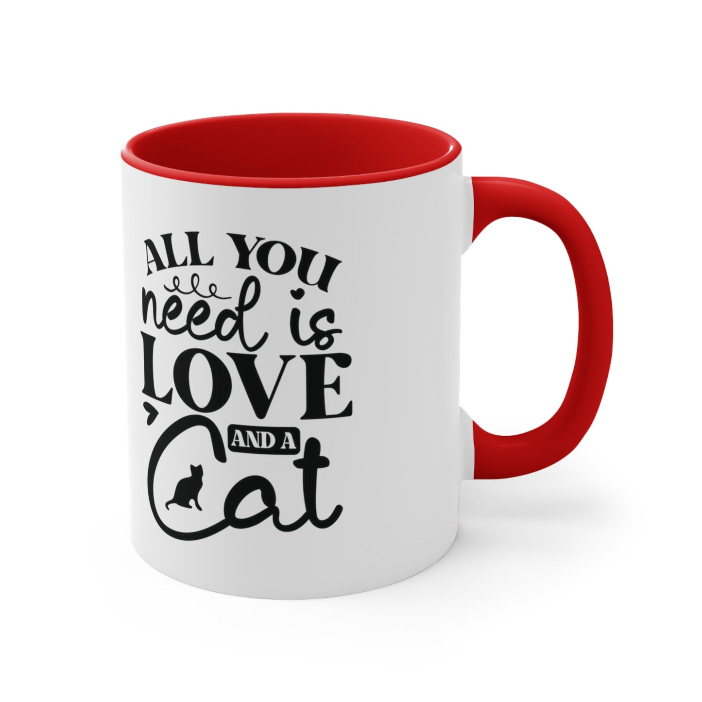 Cat Mom Accent Coffee Mug Gift for Cat Lovers