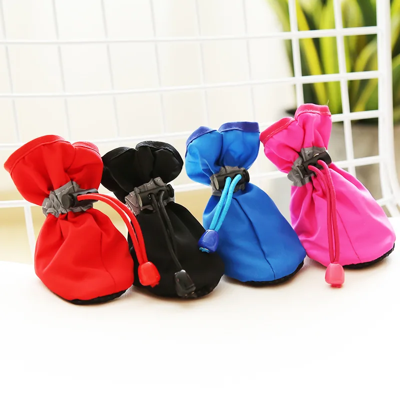 Anti-Slip Dog Shoes for Small and Medium Breeds - Red