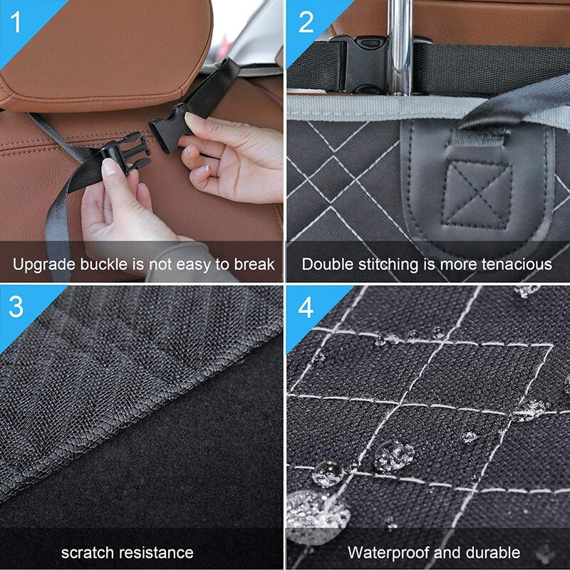 Pet Cargo Cover Liner for SUV Car Non-Slip Waterproof Dog Seat Cover Mat for Back Seat Truck Bumper Flap Protector