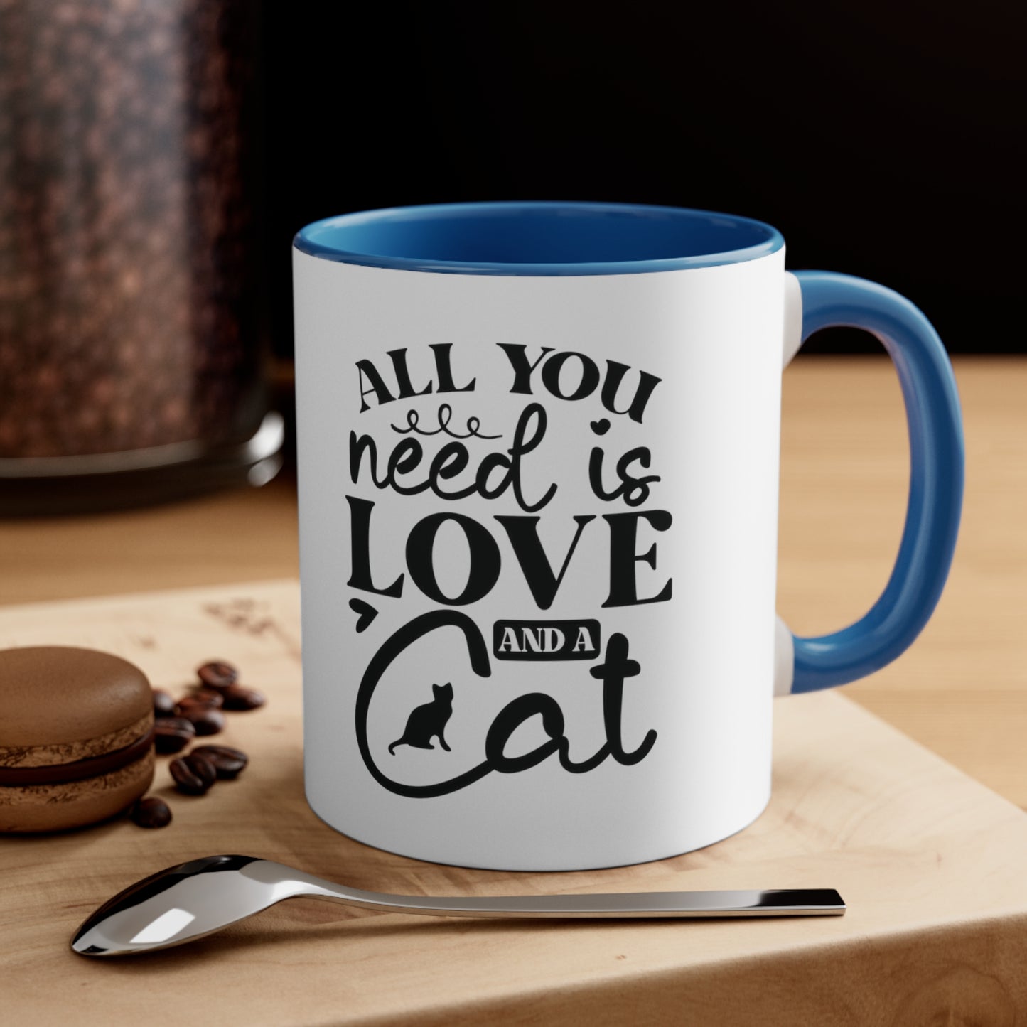 Cat Mom Accent Coffee Mug Gift for Cat Lovers