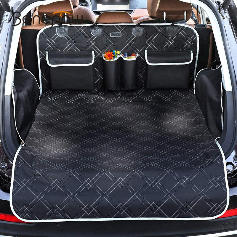 Pet Cargo Cover Liner for SUV Car Non-Slip Waterproof Dog Seat Cover Mat for Back Seat Truck Bumper Flap Protector