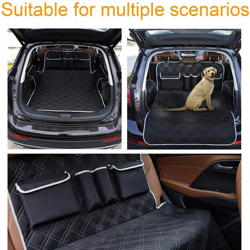 Pet Cargo Cover Liner for SUV Car Non-Slip Waterproof Dog Seat Cover Mat for Back Seat Truck Bumper Flap Protector