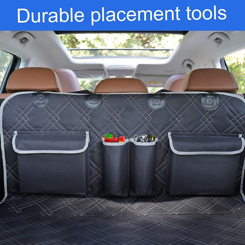 Pet Cargo Cover Liner for SUV Car Non-Slip Waterproof Dog Seat Cover Mat for Back Seat Truck Bumper Flap Protector