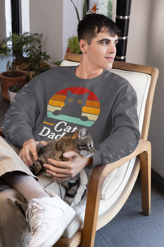 Cat Daddy T-Shirt Cats Lover Retro Funny Cat Quotes