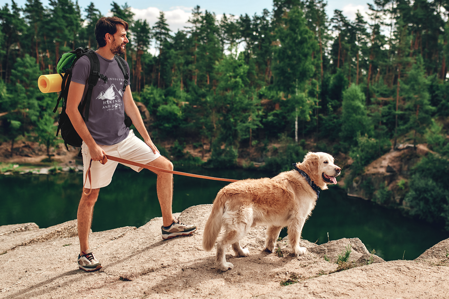 Dog owners Hiking lovers Unisex  T-shirt