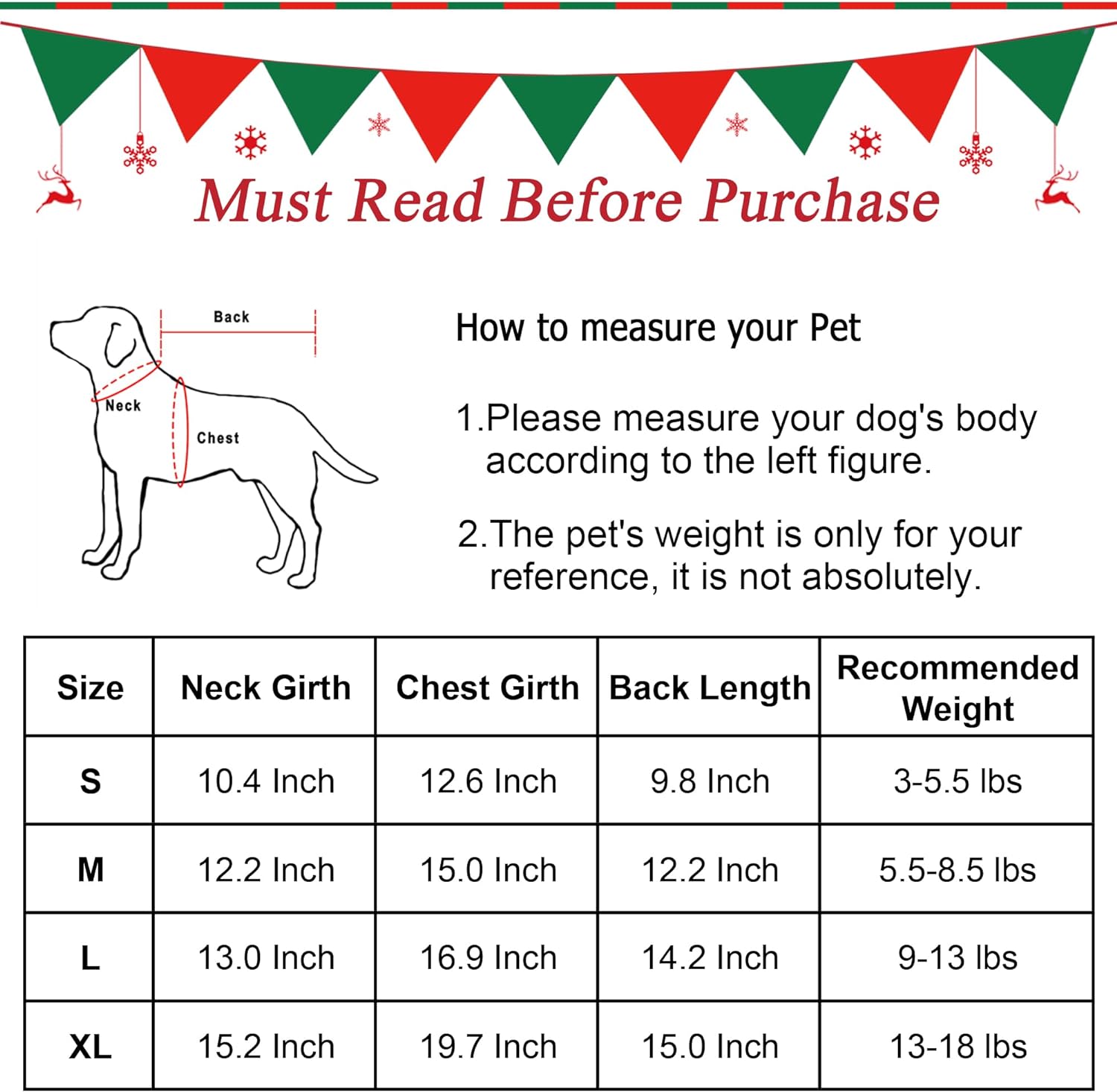 Christmas Pet Dress for Small to Medium Dogs and Cats - Lady Santa