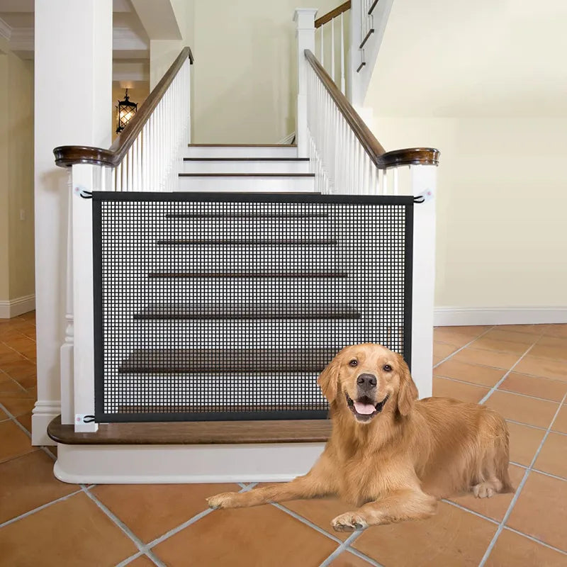 Portable Mesh Pet Fence Gate for Safety and Enclosure