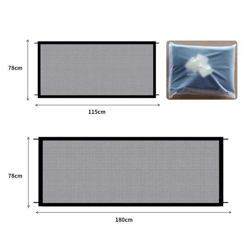 Portable Mesh Pet Fence Gate for Safety and Enclosure